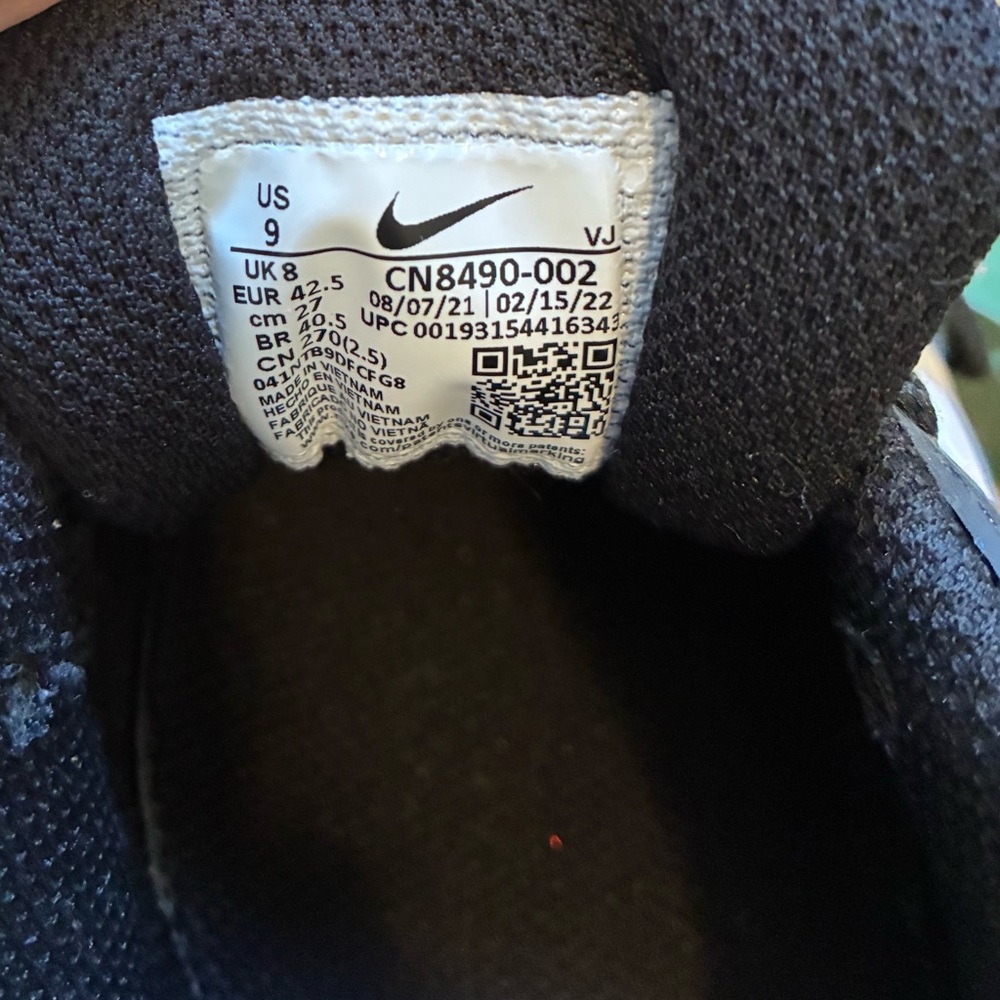 Nike Air Max 90 Sneakers Black and Grey Size 9 Pre-owned CN8490-002 - Picture 4 of 9